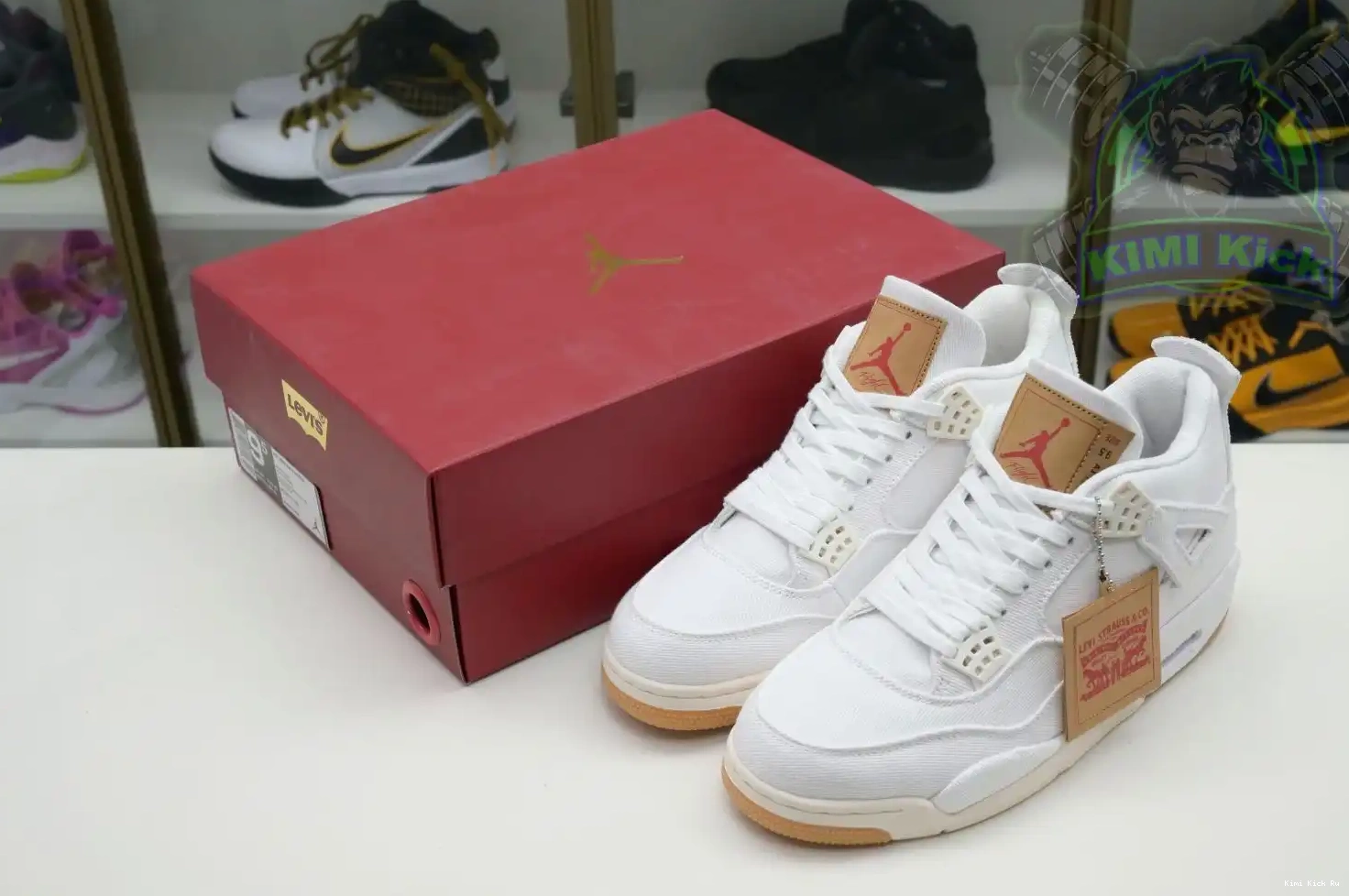 Jordan white Kimikick Air Jordan levis tag) (levis 4 0722